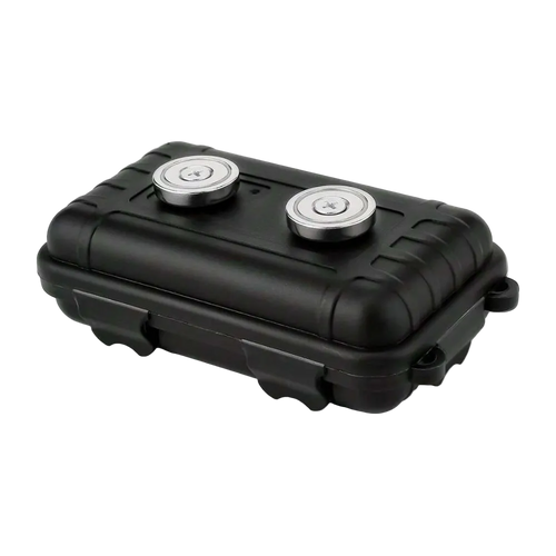Waterproof magnetic key holder box attached to car undercarriage