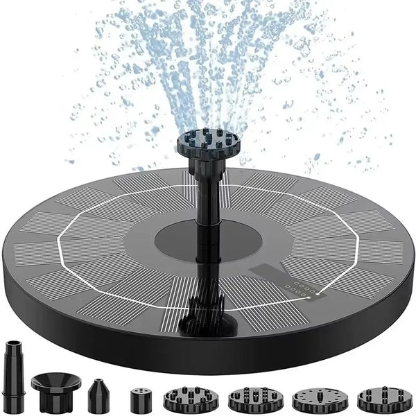 Solar-Powered Garden Fountain